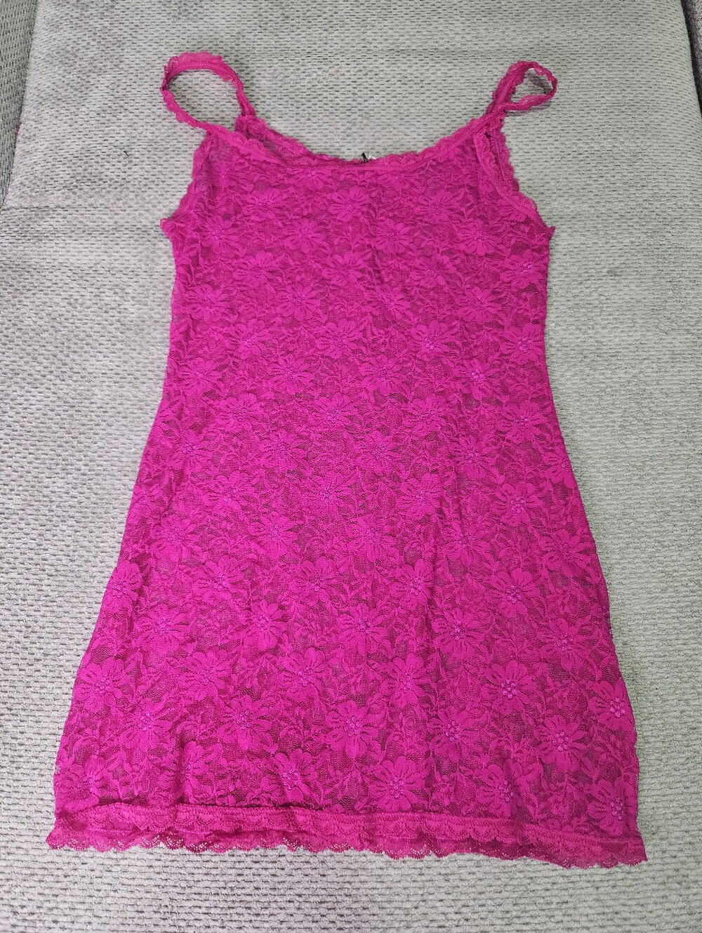 Fuchsia Lace Chemise